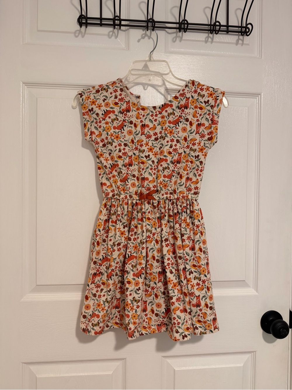 Cynthia Rowley Orange and Cream Floral Sundress